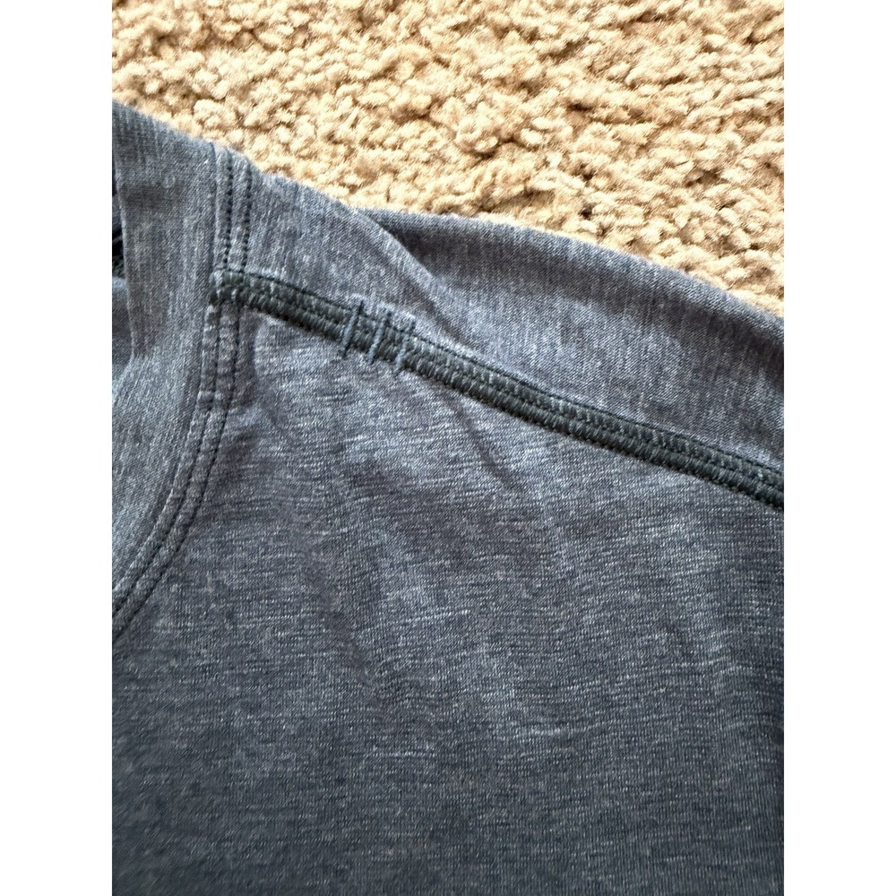 Lululemon Men's Blue Gray Jersey Crew Neck‎ Short Sleeve Logo T-Shirt XL - Picture 2 of 6